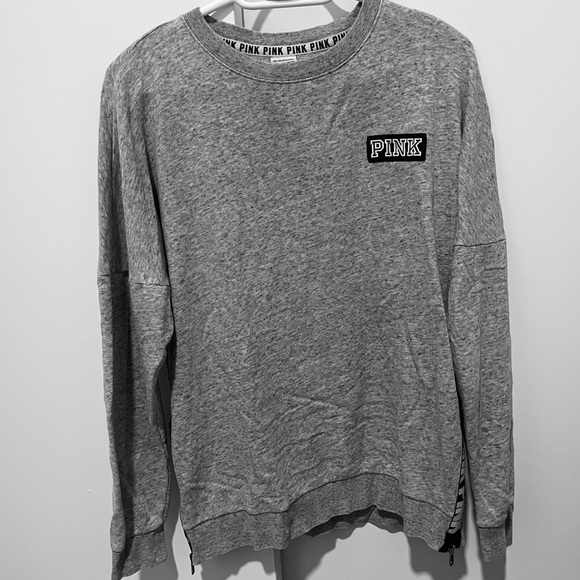 VSpink crew neck sweater with zipper detail - Picture 1 of 3